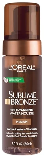 LOreal Paris Sublime Bronze Self Tanning Water Mousse StreakFree Natural Looking Tan 5 Fl. Oz