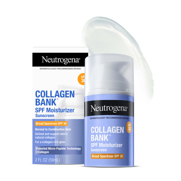 Neutrogena Collagen Bank Spf Moisturizer With Spf 30 Broad Spectrum AntiAging Face 2 Fl Oz