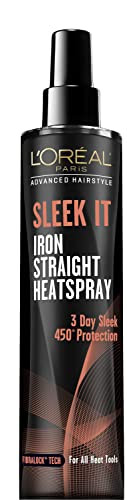 LOreal Paris LOr Al Paris Advanced Hairstyle Sleek It Iron Straight Heat Spray 5.7 Ounce