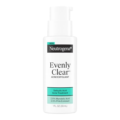 Neutrogena Evenly Clear Acne Exfoliant With Salicylic Acid and Mandelic Acid MultiAcid 1 Fl. Oz