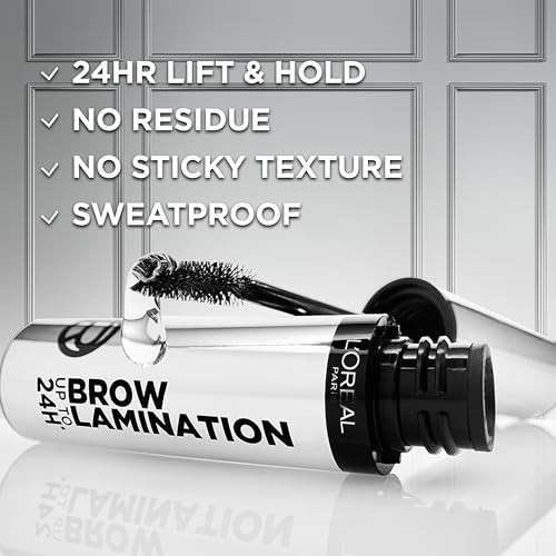LOreal Paris Infallible Up To 24H Wear Brow Lamination WaterResistant Longwear Eyebrow Gel 0.16 Fl Oz