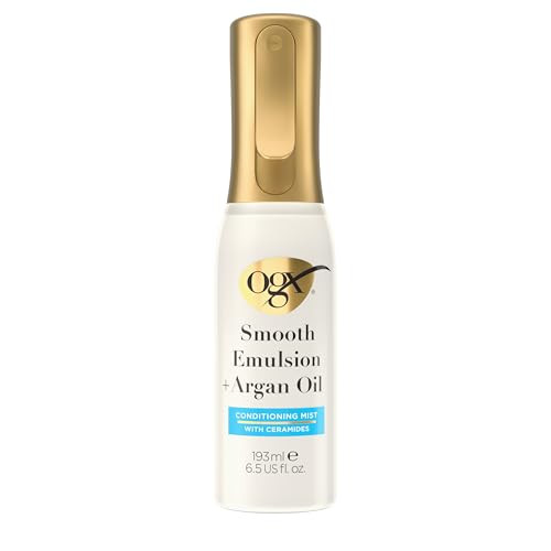 Ogx Smooth Emulsion + Argan Oil Conditioning Hair Mist Damage Repair Spray 6.5 Fl. Oz