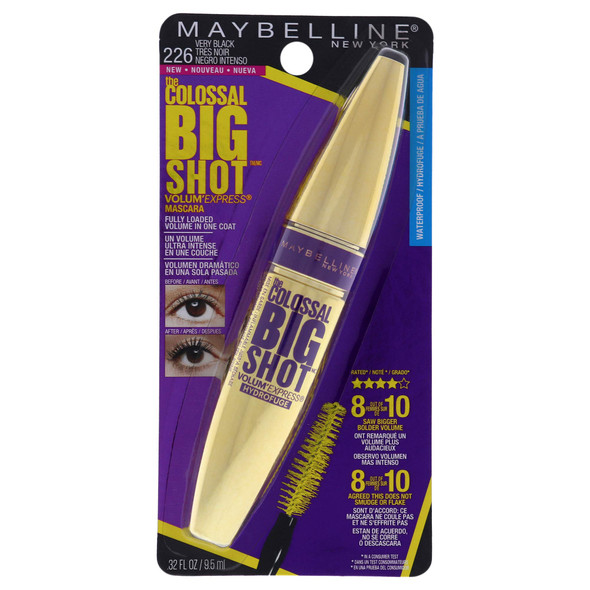 Maybelline York Volum Express The Colossal Big Shot Waterproof Mascara Very 0.32 Fl. Oz 1 Count