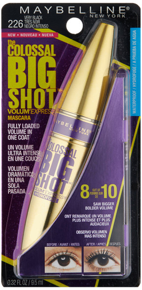 Maybelline York Volum Express The Colossal Big Shot Waterproof Mascara Very 0.32 Fl. Oz 1 Count
