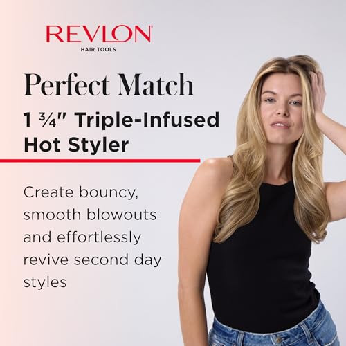 Revlon Perfect Match Hot Styler Heated Styling Brush 1 Inch Round Hair