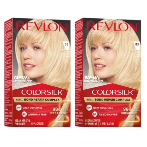 Revlon Colorsilk Hair Color 03 Ultra Light Sun Blonde 1 Ea Pack Silk Hair Color Pack Of 2