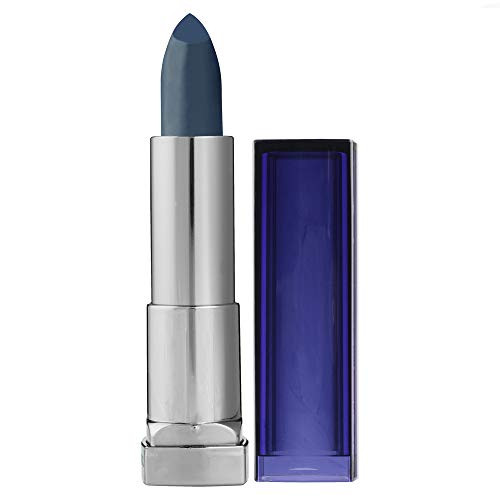 Maybelline York Color Sensational Blue Lipstick Matte Lipstick Midnight Blue 0.15 Sensational Blue Lipstick M Pack Of 1