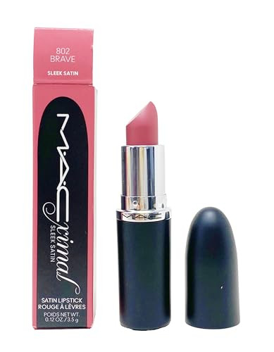 Mac Cosmetics Ximal Sleek Satin Lipstick 802 Brave Pink Beige With A 0.12 Oz 3.5 G