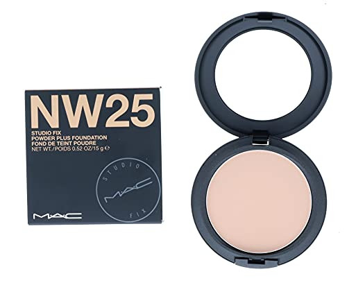 Mac Studio Fix Powder Plus Foundation Nw25 Mid Tone Beige With Rosy 0.52Oz 15G