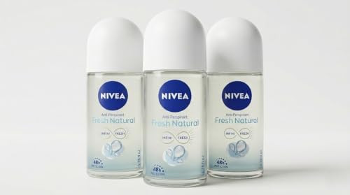 Nivea Fresh Natural 48 Hours Deodorant Roll On 3 Pack 50 Ml 3 Pack