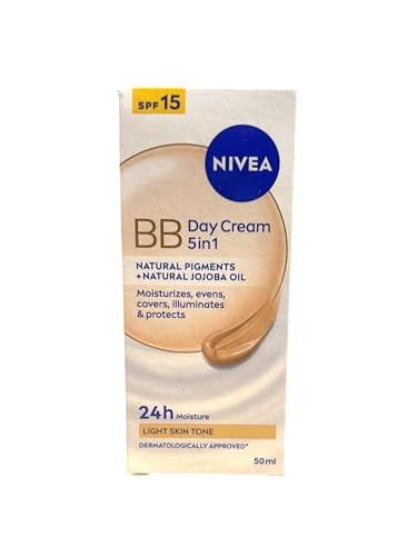 Nivea 5In1 Bb Cream Light With Mineral Pigments and Jojoba Oil Each 50 Ml