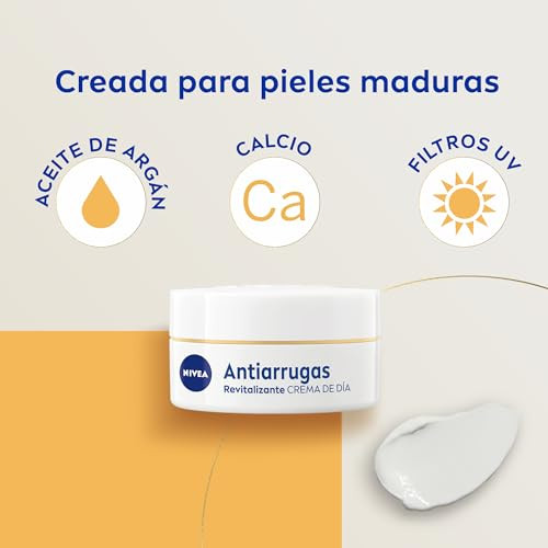 Nivea Revitalizing Day Cream For Mature Skin 55+ With Argan Oil And 50 Ml