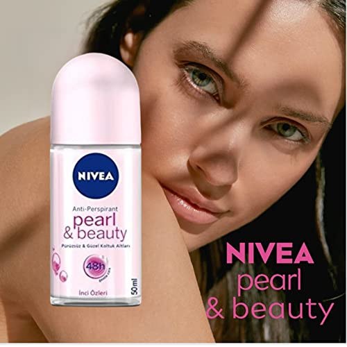 Nivea Women Deodorant Roll On Pearl and Beauty Pack Of 3 50Ml Pack Of 3