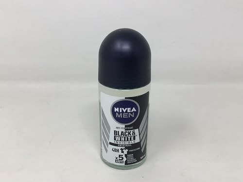 Nivea For Men Deodorant Roll On Invisible BandW Power Pack Of 3 1.69 Oz Pack Of 3