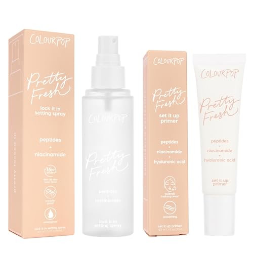 Colourpop Pretty Fresh Makeup Prep and Set Duo Set It Up Primer Pop Pretty Fresh Makeup Pre