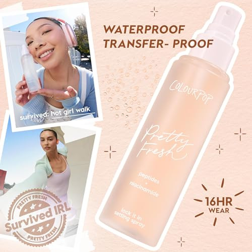 Colourpop Pretty Fresh Makeup Prep and Set Duo Set It Up Primer Pop Pretty Fresh Makeup Pre
