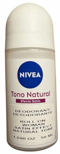Nivea Aclarado Tono Natural Efecto Satin RollOn Deodorant 72H Odor Protection Avocado 50Ml