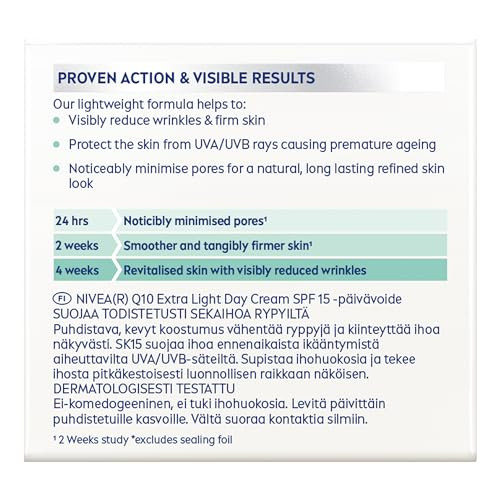 Nivea Q10 Power Day Cream Advanced AntiWrinkle + PoreRefining Moisturiser With Q10 50 Ml