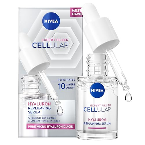 Nivea Cellular Expert Filler Hyaluron Acid Replumping Serum AntiAgeing For Visibly Smoother 15Ml