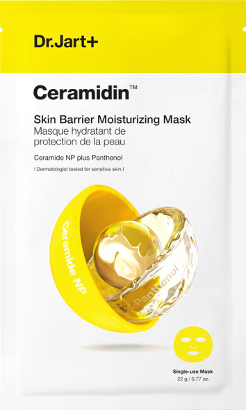 Dr.Jart+ Ceramidin Skin Barrier Moisturizing Korean Face Mask Ceramide Np And Panthenol