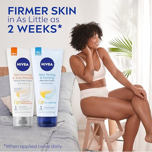Nivea Skin Firming and Toning Body Gel Cream Tube + Nivea Skin 6.7 Oz