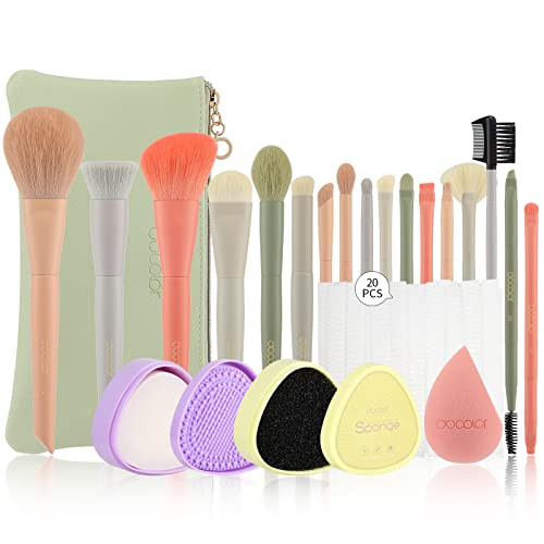 Docolor Morandi Makeup Brush Set With Makeup Bag And Makeup And 17Pcs