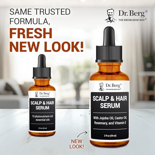 Dr. Berg Nutritionals Scalp and Hair Serum Improved Formula With Vitamin D3 and E 2 Fl Oz