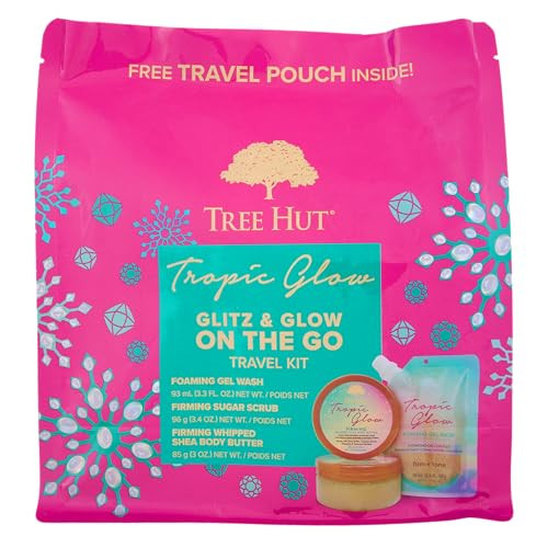 Tree Hut Glitz and Glow On The Go Travel Kit Tropic Glow Body