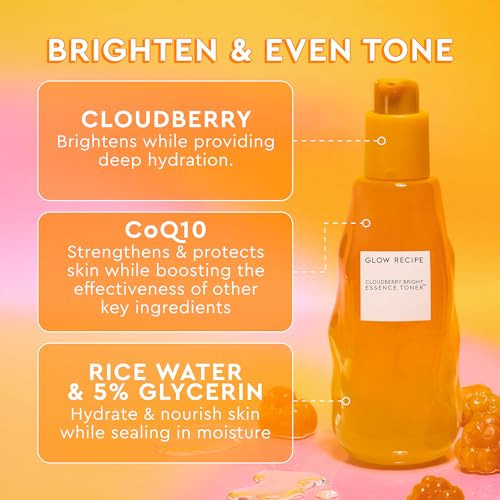 Glow Recipe Brighten and Tighten Toner Duo Cloudberry Essence Toner Mini + Watermelon 30Ml