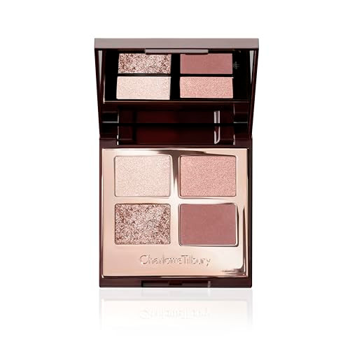 Charlotte Tilbury Bigger Brighter Eyeshadow Palette Shimmer and Satin Matte Eyeshadow Quad With S Exaggereyes