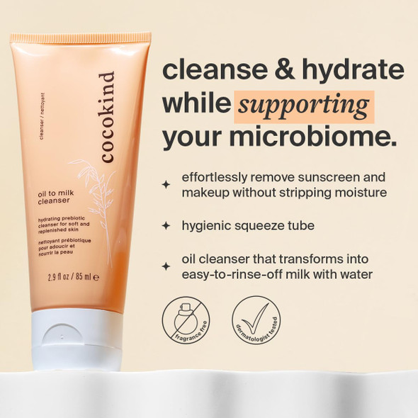 Cocokind Oil To Milk Face Wash Oil Based Cleanser And Oil Makeup