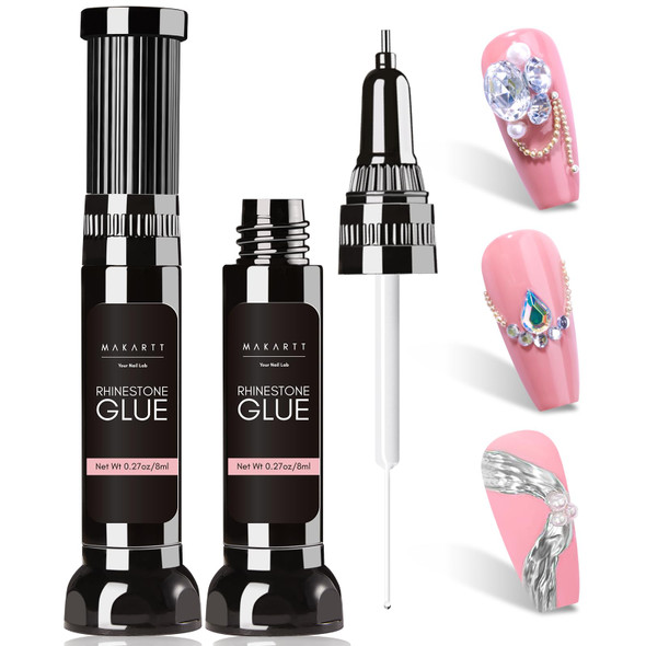Makartt Rhinestone Glue For Nails: Super Strong Gel Nail Glue For Nail 30Ml