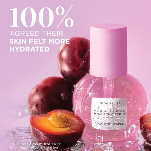 Glow Recipe Plum Plump Hyaluronic Acid Serum Hydrating + Plumping Face Serum Korean 30Ml