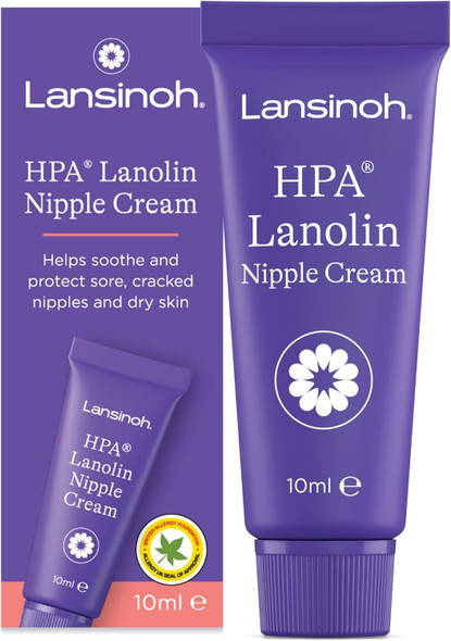 Lansinoh Hpa Lanolin Nipple Cream For Sore Nipple and Cracked Skin 100% 10Ml