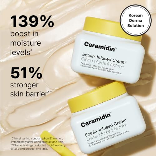 Dr.Jart+ Ceramidin EctoinInfused Korean Face Cream Moisturizer For Dry Skin Korean Skin 1.69 Fl Oz