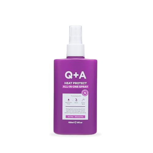 Q+A Heat Protect AllInOne Spray Heat Protection Spray For Hair 13Benefit MultiTasking 150Ml