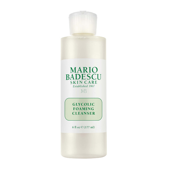 Mario Badescu Glycolic Foaming Cleanser For All Skin Types Exfoliating Face Wash With