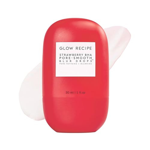 Glow Recipe Strawberry Bha Serum Primer SiliconeFree Blurring Matte Primer Pore Minimizing Face 30Ml