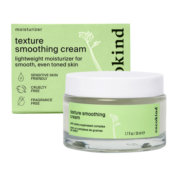 Cocokind Texture Smoothing Cream Face Moisturizer With Squalane Celery Seed And Cucumber