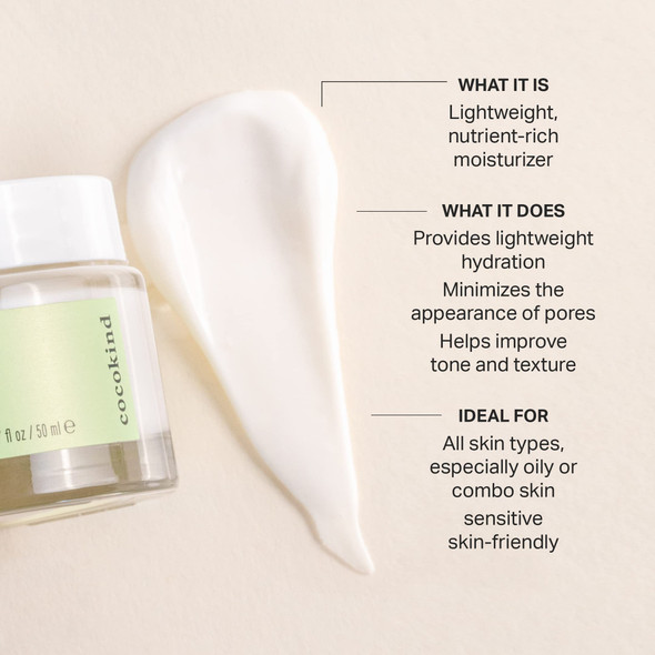 Cocokind Texture Smoothing Cream Face Moisturizer With Squalane Celery Seed And Cucumber