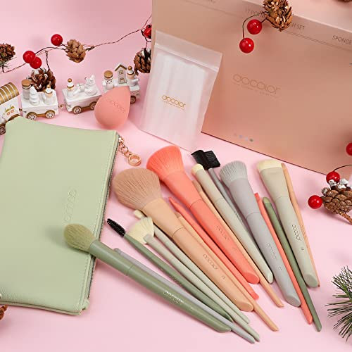Docolor Makeup Brushes Set Morandi Makeup Brushes With Makeup Bag And Makeup Makeup Brushes Set 17Pcs