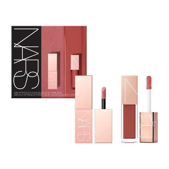 Nars Mini Afterglow Liquid Blush and Lip Shine Duo Dolce Vita Aragon 2 Piece