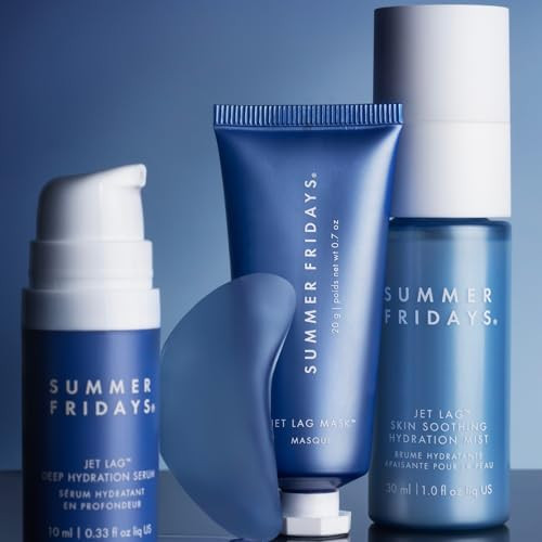 Summer Fridays Jet Lag Essentials Mini Hydrating Skin Care Set With Jet Lag 4 Count