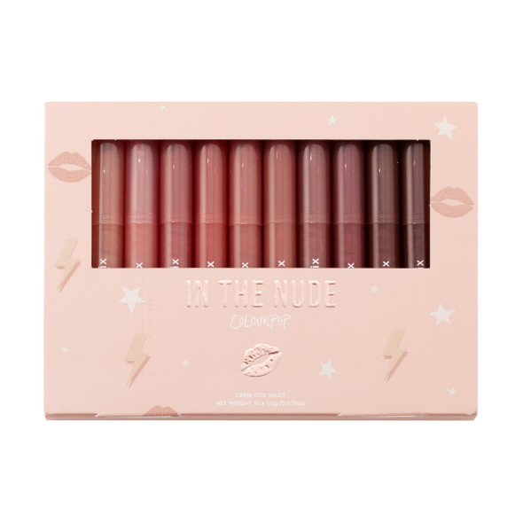 Colourpop Lippie Stix Vault Includes 10 Nude Lipstick Shades In Matte Matte Pop Lippie Stix Vault Inclu 3.05 Oz