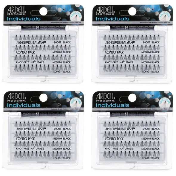 Ardell Individual False Eye Lashes Short Black Natural Look Diy Lash Clusters 4 Pack