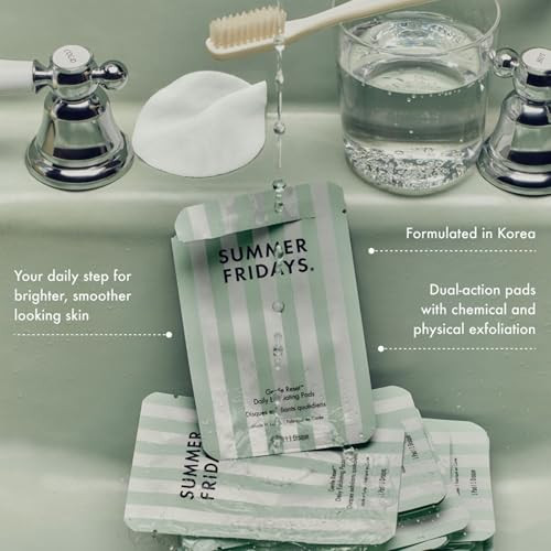 Summer Fridays Gentle Reset Daily Exfoliating Pads Face Exfoliator With Ahas + Phas 30 Count