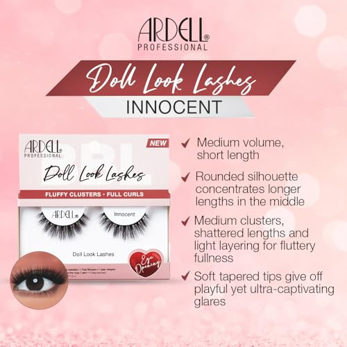 Ardell Doll Look Lashes Innocent Natural Volume Comfortable Wear False Eyelashes For 4Pack
