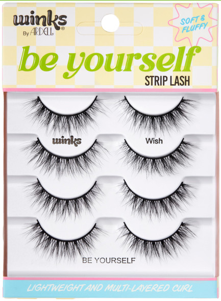 Ardell Winks Be Yourself Strip Lashes Wish and Vibez Styles Soft Fluffy