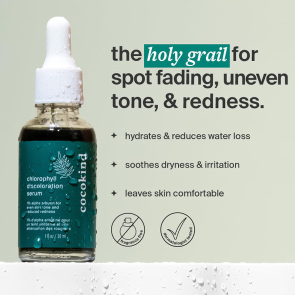 Cocokind Chlorophyll Discoloration Serum Sensitive Skin Friendly Spot Fading Serum To Target Ation Serum Sensitive Skin 1 Fl Oz