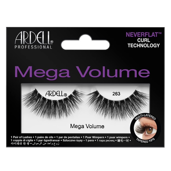 Ardell Mega Volume False Eyelashes 261 Dramatic MultiLayered Tips Strip Lashes Lightweight